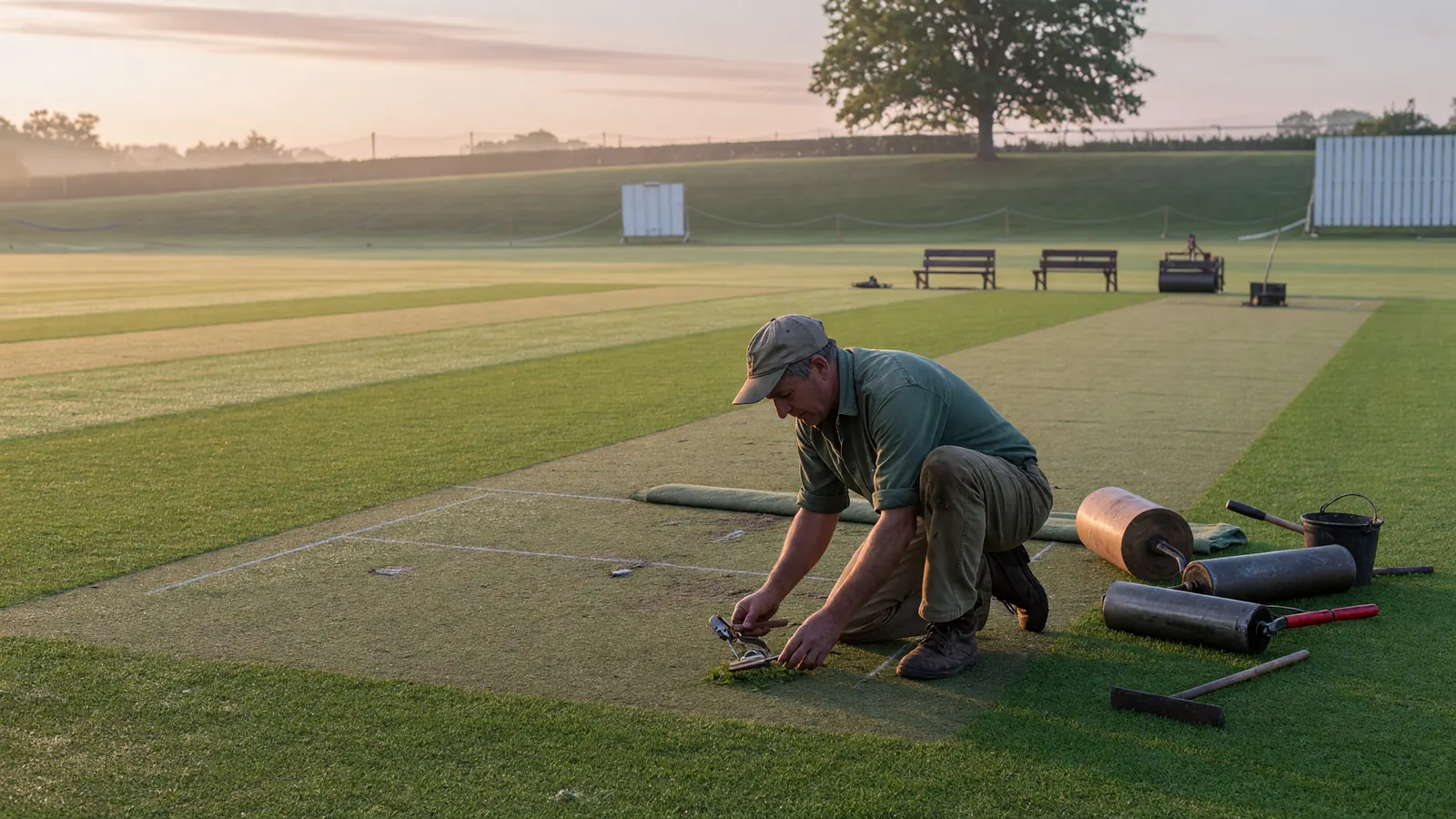 Pitch inspection, Test match context