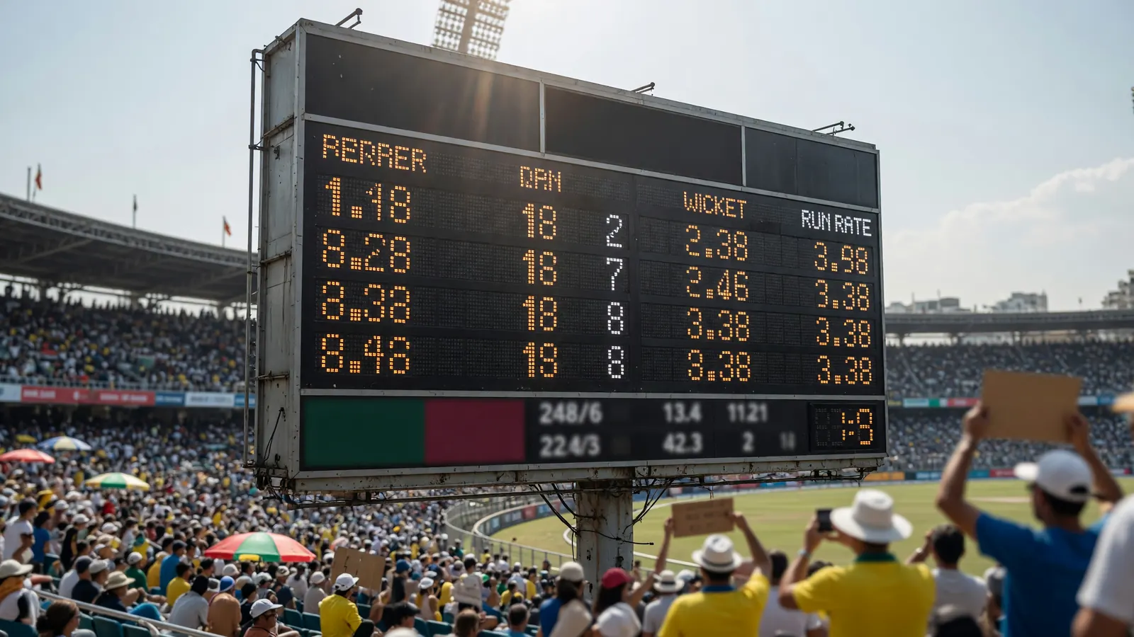 Cricket scoreboard
