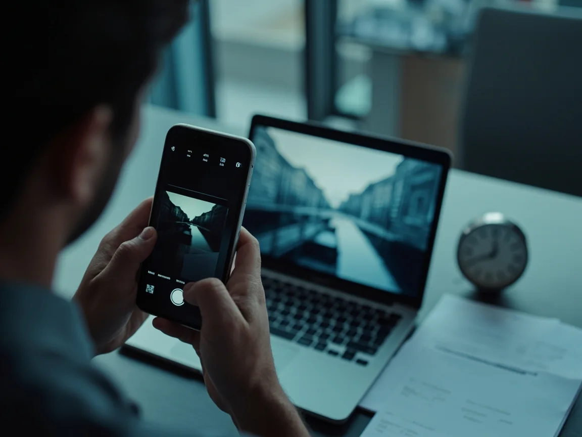 A helpdesk with a phone and a notebook